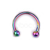 303 Stainless Steel Circular/Horseshoe Barbell Nose Rings WG86D19-11-1