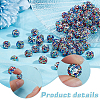 100Pcs Polymer Clay Pave Rhinestone Beads RB-PH0001-38A-4