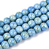 Baking Paint Glass Beads Strands X-DGLA-N016-6mm-09-1