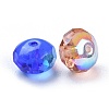 Electroplate Czech Glass Beads LAMP-D180-02-3