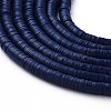 Flat Round Handmade Polymer Clay Beads CLAY-R067-6.0mm-35-3