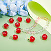12Pcs Handmade Lampwork Pendants LAMP-CA0001-13B-5