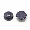 Synthetic Blue Goldstone Cabochons G-R416-8mm-34-2