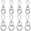 DIY Keychain Clasp Findings Kits DIY-SP0003-47P-1