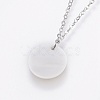 Brass Real Platinum Plated Cable Chains Pendant Necklaces NJEW-JN02259-05-3