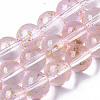 Transparent Spray Painted Glass Bead Strands GLAA-N035-03D-B06-1