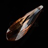 Faceted Teardrop Glass Pendants GLAA-O008-E-2