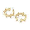 Rack Plating Brass Cuff Ring EJEW-C081-17G-2