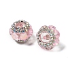 Acrylic Rhinestone Rondelle Beads OACR-S048-02F-1
