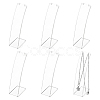 Transparent Acrylic Necklace Display Stands NDIS-WH0006-10-1