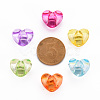 1-Hole Transparent Acrylic Buttons TACR-S154-53B-3