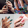 Stainless Steel DIY Nail Art Templates MRMJ-WH0092-009-7