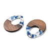 Resin and Walnut Pendants FIND-R051-10G-2