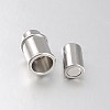 Tarnish Resistant Column 304 Stainless Steel Magnetic Clasps with Glue-in Ends STAS-N057-24-3