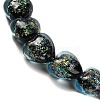 Handmade Dichroic Foil Glass Beads Strands DICH-U001-03E-3