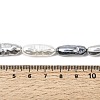 Electroplated Glass Shell Pearl Beads Strands BSHE-B009-C02-7x21mm-4