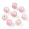 Glazed Porcelain Round Beads PORC-S489-6mm-16-3