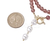 Natural Strawberry Quartz Beaded Necklaces NJEW-JN04878-4