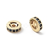 Brass Micro Pave Cubic Zirconia Beads KK-R216-10B-KCG01-2