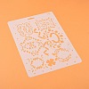 Plastic Reusable Drawing Painting Stencils Templates DIY-F018-B19-1