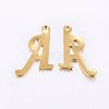 201 Stainless Steel Pendants STAS-O098-03G-A-2