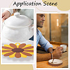 2Pcs 2 Style Flower Silicone Hot Pads AJEW-GF0011-17B-4