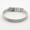Tarnish Resistant Fashionable Unisex 304 Stainless Steel Watch Band Wristband Bracelets BJEW-F065A-01-1