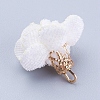 Cloth Flower Pendants IFIN-K033-01-3