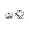 Brass Rhinestone Spacer Beads RB-A014-L8mm-01S-NF-2