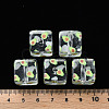 Transparent Printed Acrylic Beads MACR-S374-08A-05-4