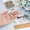 128Pcs 8 Styles Tibetan Style Alloy Beads TIBEB-FG0001-02-2