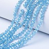 Electroplate Glass Beads Strands EGLA-A034-J10mm-A06-1