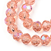 Electroplate Glass Beads Strands EGLA-A034-T3mm-L24-2