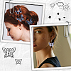 100Pcs 10 Colors Gothic Style 2-Layer Fibre Tulle Ornament Accessories FIND-SC0005-80-5