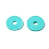 Flat Round Handmade Polymer Clay Beads CLAY-R067-12mm-34-6