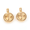 201 Stainless Steel Pendant Rhinestone Settings STAS-G224-27G-2