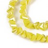Electroplate Opaque Glass Beads Strands GLAA-N022-4mm-13-4