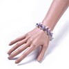 Chip Natural Mixed Stone Multi-strand Bracelets BJEW-JB04393-01-4