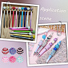 40Pcs 20 Colors Resin Rhinestone Beads RESI-PA0001-25-5