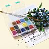 375G 15 Colors Glass Seed Beads SEED-JP0004-04-4mm-5