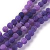 Natural Weathered Agate Beads Strands G-P414-A03-1