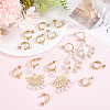 16Pcs 304 Stainless Steel Stud Earring Findings STAS-BBC0010-20D-4