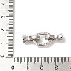 Brass Micro Pave Clear Cubic Zirconia Fold Over Clasps KK-A227-13P-3