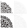 2Pcs 2 Style Custom Acrylic Tie-Dye Template DIY-CP0008-78E-1