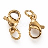 Ion Plating(IP) 304 Stainless Steel Lobster Claw Clasps STAS-G240-01B-G-3