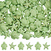 100Pcs 2 Styles Dyed Synthetic Turquoise Beads G-SC0003-52-1