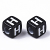 Opaque Acrylic Beads X-SACR-N002-01H-3