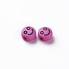 Opaque Camellia Acrylic Beads X-MACR-N008-42-C07-3