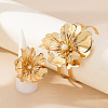 Flower Alloy Cuff Bangles & Cuff Rings Sets for Women FS-WGC4226-01-5