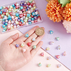 150Pcs Spray Paint ABS Plastic Imitation Pearl Charms FIND-GA0002-72-3